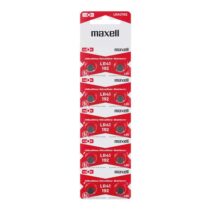 Maxell Pack de 10 Pilas Alcalinas de Boton LR41 1.5V