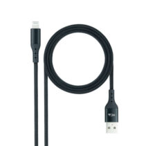 Nanocable Cable Lightning A USB A/M - Mallado - 1m - Color Negro