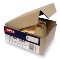 Apli Pack de 1000 Etiquetas con Arandela para Colgar 80 x 38mm - Color Crema