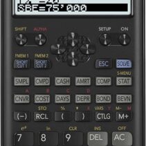 Casio FC200V Calculadora Financiera - Pantalla de 4 Lineas - Visualizacion de Varios Parametros al mismo Tiempo - Teclas de Acceso Directo Personalizables - Alimentacion con Pilas y Solar