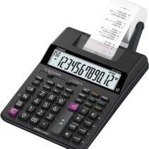 Casio HR150RCE Calculadora Impresora de Sobremesa - Pantalla de 12 Digitos - Anchura del Papel 58mm - Imprime Hora y Fecha - Alimentacion con Pilas