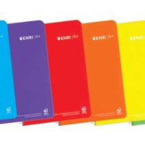 Enri Plus Cuaderno Espiral Formato Folio Liso - 80 Hojas 90gr - Cubierta de Plastico - Colores Surtidos