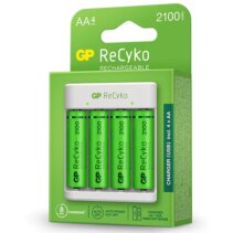 GP ReCyko Pack de Cargador USB + 4 Pilas Recargables 2100mAh AA