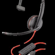 Plantronics/Poly Blackwire C3210 USB-A Auricular Monoaural con Microfono - Almohadilla Acolchada - Controles en Cable