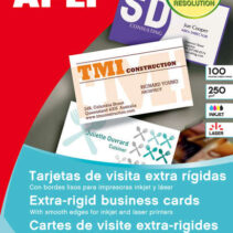 Apli Tarjetas de Visita Cantos Rectos Mate 250g 10 Hojas