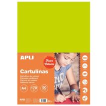 Apli Cartulina Verde Fluorescente A4 170g 50 Hojas