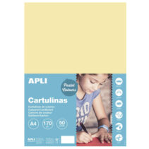 Apli Cartulina Vainilla A4 170g 50 Hojas