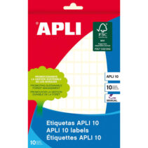 Apli Etiquetas 10 Blancas 8.0 x 12.0mm 10 Hojas