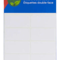 Apli Etiquetas Doble Frontal Blancas 19.0 x 40.0mm