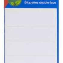 Apli Etiquetas Doble Frontal Blancas 20.0 x 75.0mm