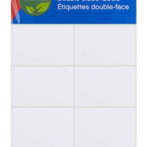 Apli Etiquetas Doble Frontal Blancas 25.0 x 40.0mm