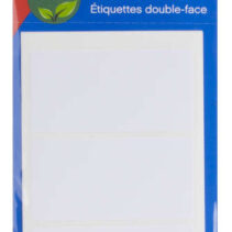 Apli Etiquetas Doble Frontal Blancas 34.0 x 67.0mm