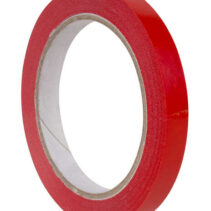 Apli Cinta Adhesiva Roja 12mm x 66m - Resistente al Desgarro - Facil de Cortar - Ideal para Manualidades y Embalaje - Rojo