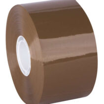 Apli Precinto Compact sin Ruido Pp Acrilico - 50mm x 132m - Grosor 28?m - Marron