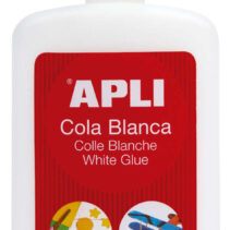 Apli Bote de Cola Blanca 250g - Secado Rapido - Resistente al Agua - Ideal para Manualidades y Trabajos Escolares