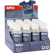 Apli Cola Textil Especial - 80ml - Resistente al Lavado - Ideal para Tejidos - Transparente