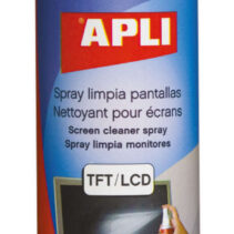 Apli Spray Limpiador Pantallas TFT/LCD - Contenido 250ml - Elimina Manchas y Polvo - Mantiene Pantallas Limpias y sin Bacterias