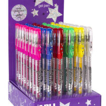 Apli Gel Pen Glitter Live - 48 Boligrafos de Tinta Gel con Purpurina - Resistentes