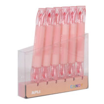 Apli Subrayadores Caramelo Rosa - Doble Punta: 5mm Plana y 2mm Redonda - Refill Pack de 6 - Ideal para Agendas