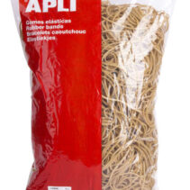 Apli Gomas Elasticas Ø 120 x 2mm - 1kg de Contenido - Gran Elasticidad y Resistencia - 70% de Caucho Natural