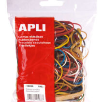 Apli Gomas Elasticas Surtidas - Contenido 100g - Gran Elasticidad y Resistencia - 70% Caucho Natural