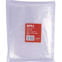 Apli Bolsas Zip Auto Cierre Transparentes 220x310mm - Material LDPE - Cierre Seguro y Facil Manipulacion - Uso Alimenticio - Ideal para Guardar Alimentos y Objetos Cotidianos - Utiles para Viajes