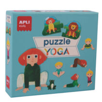 Apli Puzle Duo Yoga - 24 Piezas para Formar 12 Posturas de Yoga - Piezas Resistentes y Faciles de Manejar - Desarrolla Habilidades y Mejora la Autoestima - Colorido