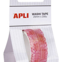 Apli Washi Tape Petalos Precortados - Tamaño 20mmx2m - 200 Petalos Rosados - Adhesivo de Alta Calidad - Ideal para Manualidades y Decoracion de Objetos - Color Rosado