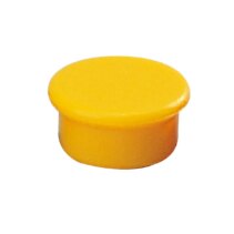 Dahle 95513 Pack de 10 Imanes para Pizarra Blanca - Diametro de 13mm - Color Amarillo