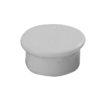 Dahle 95513 Pack de 10 Imanes para Pizarra Blanca - Diametro de 13mm - Color Gris