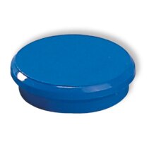 Dahle 95524 Pack de 10 Imanes para Pizarra Blanca - Diametro de 24mm - Color Azul