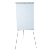 Dahle 96010 Pizarra Blanca Magnetica de Caballete con Sujecion de Bloc Universal - Regulacion de la Altura hasta 180cm - Bandeja para Rotuladores - Color Blanco