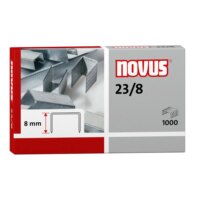 Novus 23/8 Super Caja de 1000 Grapas 23/8 Galvanizadas para Grapadoras de Gruesos