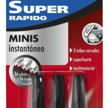 Imedio Super Rapido Pegamento Instantaneo Pack de 3 Tubos de 1gr - Transparente - Multimaterial