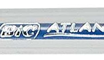 Bic Atlantis Classic Boligrafo Retractil - Punta de 1mm - Cuerpo Transparente con Grip - Color Azul