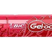 Bic Gel-ocity Illusion Boligrafo de Tinta Gel Borrable - Punta Media de 0.7mm - Recargable - Grip de Goma - Clip de Plastico - Color Rojo