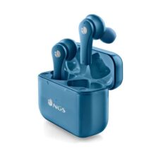 NGS Artica Bloom Azure Auriculares Intrauditivos Bluetooth 5.1 TWS - Manos Libres - Asistente de Voz - Autonomia hasta 7h - Base de Carga - Color Azul