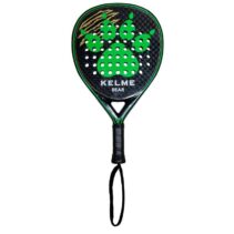 Kelme Bear Pala de Padel - Forma Lagrima - Marco y Cara 100% Carbono - Cara en 3D - Nucleo Black Eva Soft Ultra - Diseño Brillo