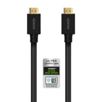 Aisens Cable HDMI V2.1 Ultra Alta Velocidad/Hec 8K@60Hz 48Gbps - A/M-A/M - 5.0m - Color Negro