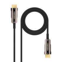 Nanocable Cable HDMI v2.0 AOC Macho a HDMI v2.0 Macho 15m - 4K@60Hz 18Gbps - Color Negro