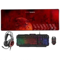 Mars Gaming Pack 4 en 1 de Teclado Tecnologia Hibrida H-Mech