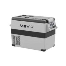 Muvip Nevera Portatil de Compresor 45L - Luz LED Interior - Proteccion Bateria Vehiculo - Temperatura -20º/+20º - Conexion 12/24/220V - Consumo 55W - Compresor Silencioso - Color Gris