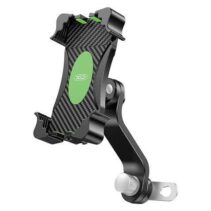 XO Soporte Universal para Telefonos en Motocicletas - Ancho de Apertura 65-100mm - Giro 360º - Longitud 118x270mm - Peso 219gr - Adecuado para Motocicletas Electricas o Motorizadas - Color Negro