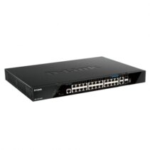 D-Link Switch Gestionado 20 Puertos Giga PoE + 4 Puertos 2.5G PoE + 2 Puertos 10G + 2 Puertos 10GSFP