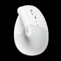 Logitech Lift Raton Vertical Bluetooth e Inalambrico USB 4000dpi - 5 Botones - Uso Diestro - Color Blanco