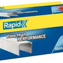 Rapid Super Strong Caja de 5000 Grapas 24/8+ - Hasta 50 Hojas - Alambre Galvanizado Superreforzado - Patilla de 8