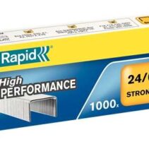 Rapid Strong Caja de 1000 Grapas 24/6 - Hasta 30 Hojas - Alambre Reforzado Galvanizado - Patilla de 6mm