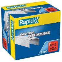 Rapid Super Strong Caja de 5000 Grapas 9/10 - De 40 a 70 Hojas - Alambre Galvanizado Superreforzado - Patilla de 10mm