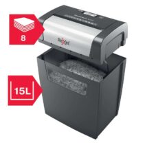 Rexel Momentum x308 Destructora de Papel - Corte Confeti 5x42mm - Funcionamiento Ininterrumpido 3 Minutos - Negro