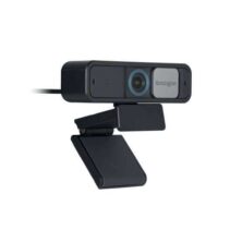 Kensington PRO 1080P Webcam con Enfoque Automatico W2050 - Campo de Vision Diagonal de 93° - Lentes de Cristal de Alta Calidad - Ajuste Manual de Angulos de Camara - Microfonos Estereo Omnidireccionales - Negro